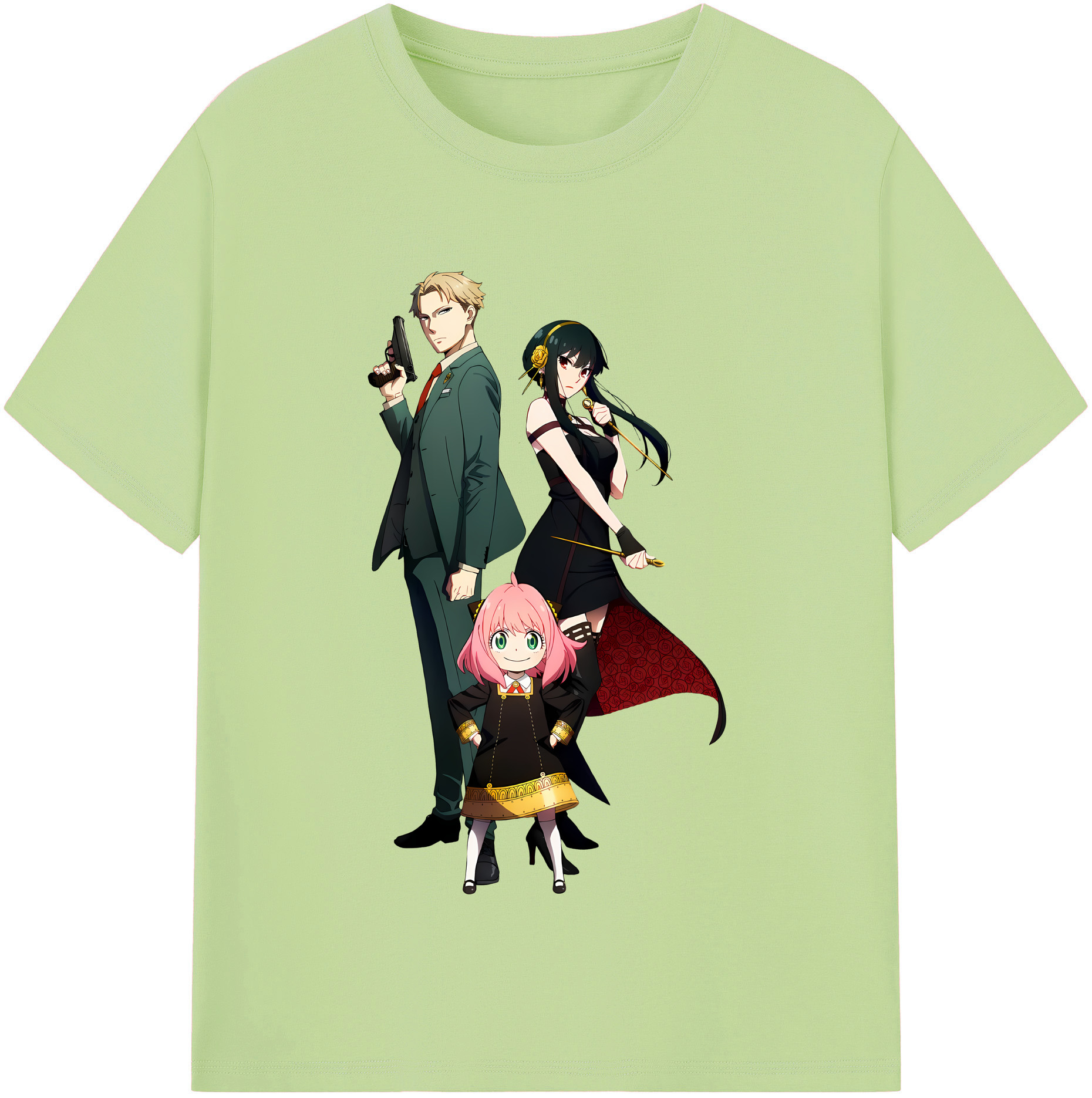 （画像用） SPY×FAMILY间谍家家酒 綿100％半袖Tシャツ（フロントプリント）